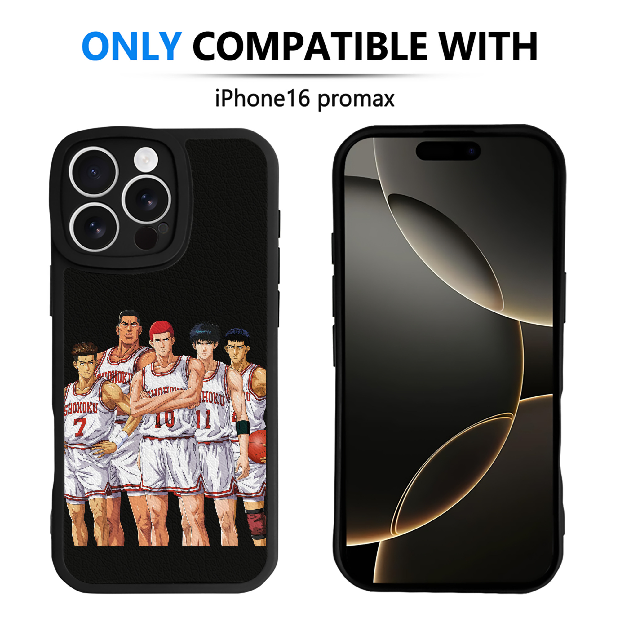 （画像用） SLAM DUNK／スラムダンク 【iPhone 16シリーズ対応】シリコンスマホケース（レザー調） 材質：シリコン